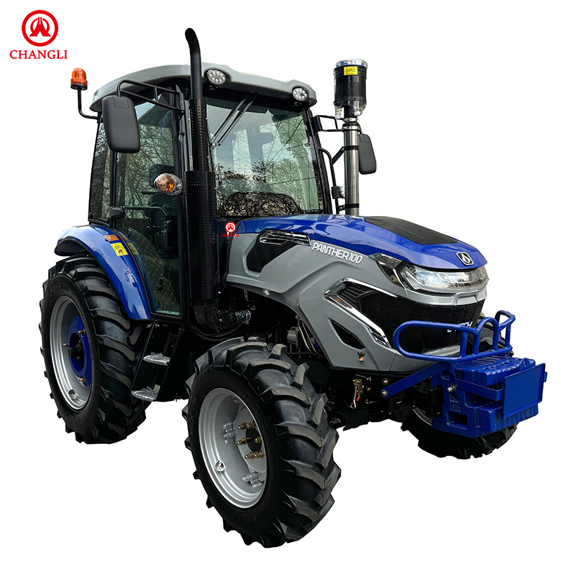 100HP 4WD Farm Tractor with Cabin Color Blue