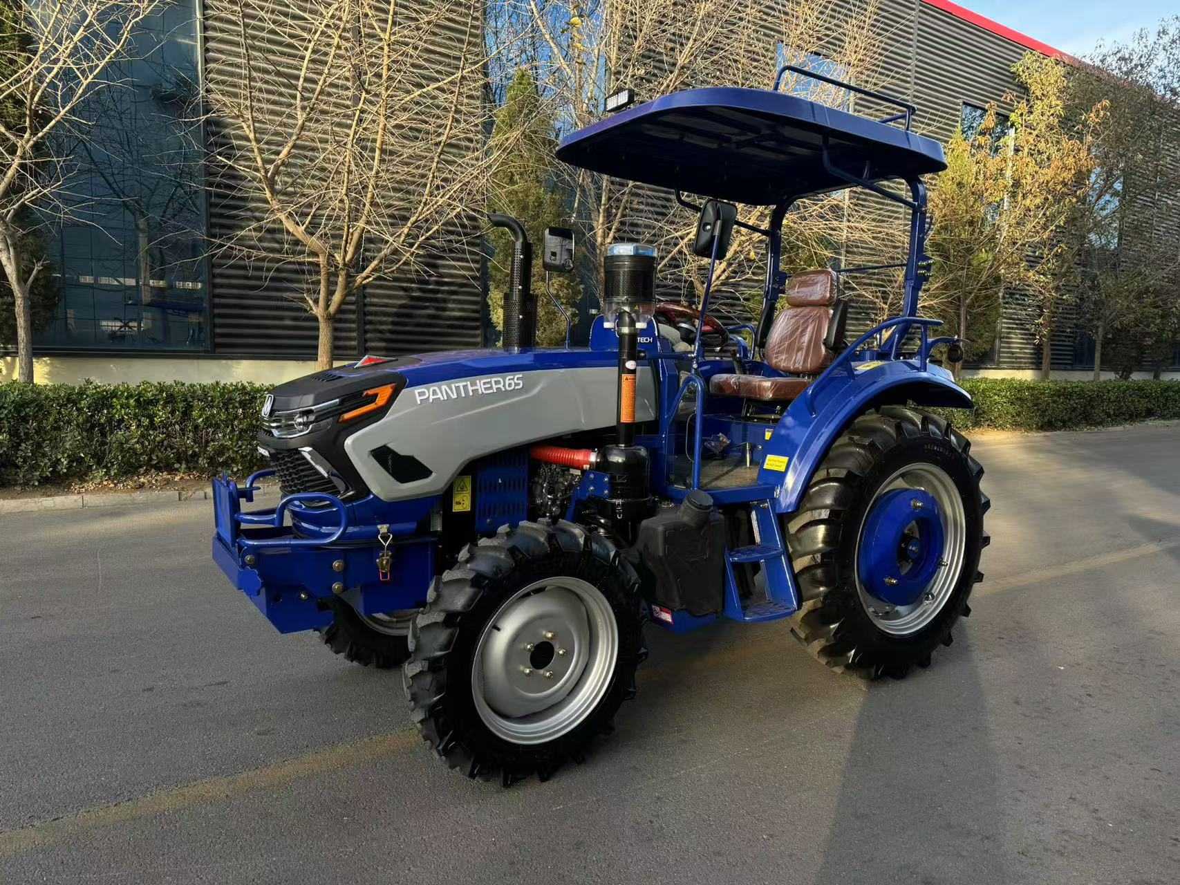 70HP 4WD Farm Tractor with Canopy Blue