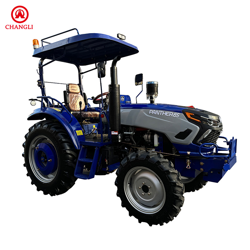 70HP 4WD Farm Tractor with Canopy Blue